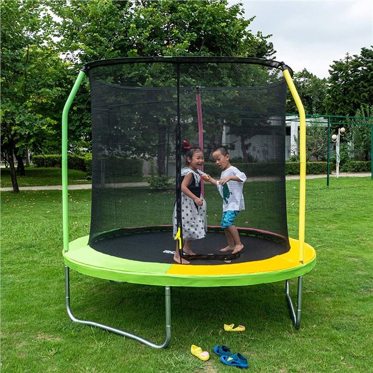 Trampolîn Gardd 8FT Gyda Rhwyd Ddiogelwch